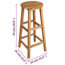 Bartisch Und Hocker-Set 7-Tlg. Akazienholz Massiv