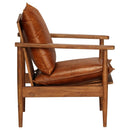 Sessel Echtleder Mit Akazienholz