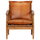 Sessel Echtleder Mit Akazienholz