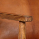 Sessel Echtleder Mit Akazienholz