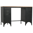 Schreibtisch Mit Ständer Tannenholz Massiv Und Stahl 120X50X76 Cm