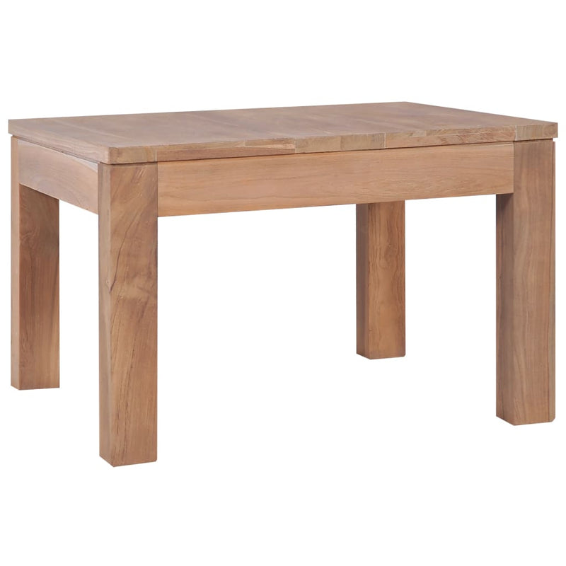 Couchtisch Massivholz Teak Natur 60x60x40 cm