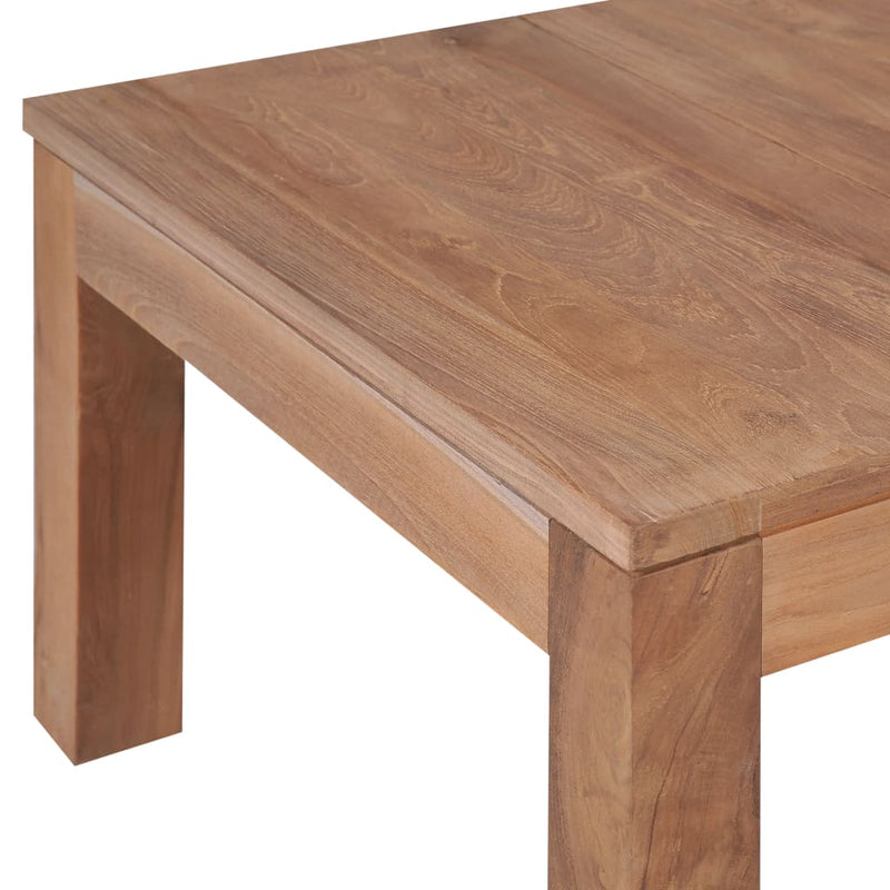 Couchtisch Massivholz Teak Natur 60x60x40 cm