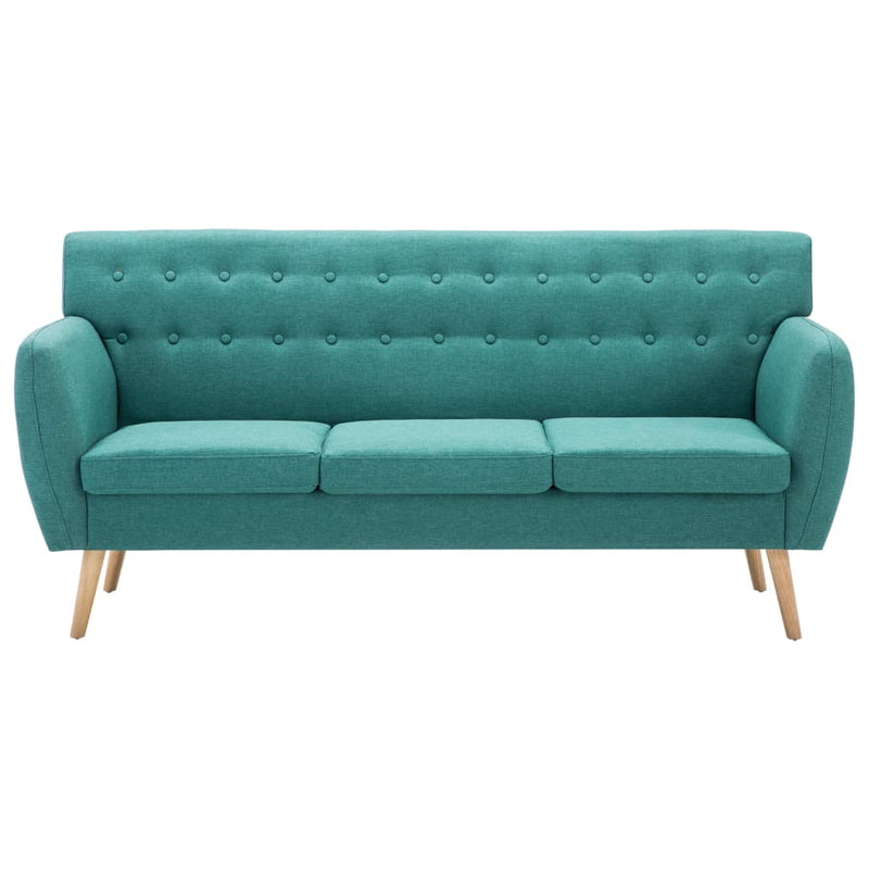 3-Sitzer-Sofa Stoff 172x70x82 cm Grün