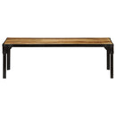 Couchtisch Raues Massives Mangoholz Und Stahl 110 Cm