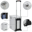 Pilotenkoffer Silbern Aluminium