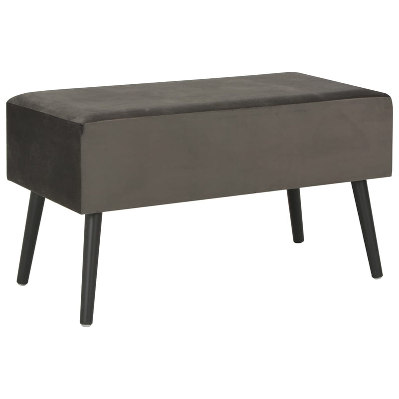 Couchtisch Grau 80x40x46 cm Samt