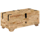 Couchtisch Truhe Altholz Massiv 80X40X35 Cm