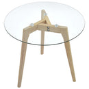 2-Tlg. Beistelltisch-Set Hartglas