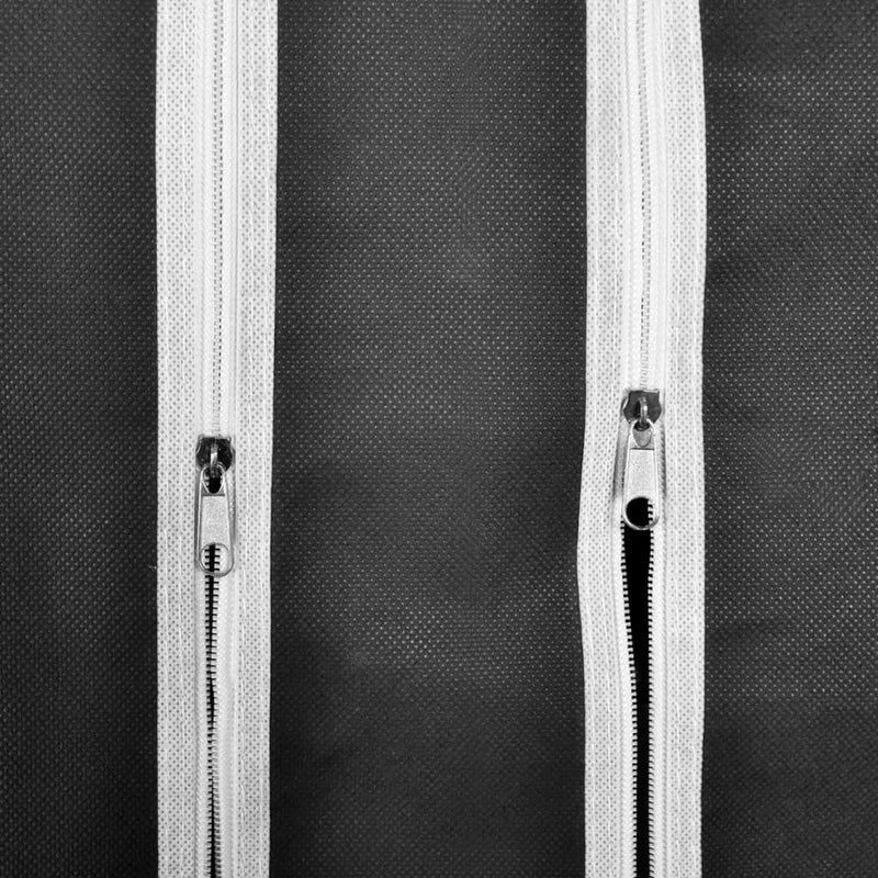 Stoffschrank Mit Fächern Kleiderstangen 45×150×176 Cm