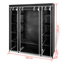 Stoffschrank Mit Fächern Kleiderstangen 45×150×176 Cm