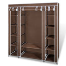 Stoffschrank Mit Fächern Kleiderstangen 45×150×176 Cm