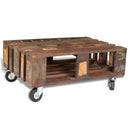 Couchtisch Mit 4 Rollen Altholz