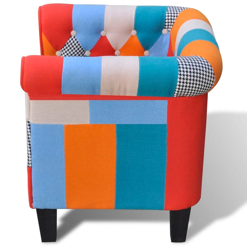 Sessel mit Patchwork-Design Stoff