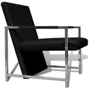 Sessel 2 Stk. Verchromtes Gestell Kunstleder