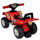 10070 Rotes Aufsitz-Quad Für Kinder Mit Sound Und Licht