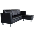 L-Förmiges Sofa 3-Sitzer Kunstleder