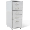 Aktenschrank Mit Rollen 28X41X69 Cm Metall