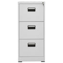 Aktenschrank Hellgrau 46X62X102,5 Cm Stahl