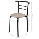 Frühstückstisch Bar-Set Mdf
