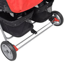 Zwillingskinderwagen Stahl Und Schwarz