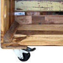 Couchtisch Altholz Massiv 70X70X35 Cm