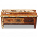 Couchtisch Mit Schubladen Altholz Massiv 90X45X35 Cm