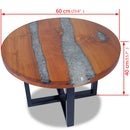 Couchtisch Teak Harz 60 Cm