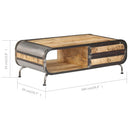 Couchtisch 100 X 50 X 35 Cm Mango-Massivholz