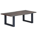 Couchtisch Mit Naturkanten 60X60X40 Cm Massivholz Akazie