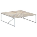 Couchtisch 110X110X36 Cm Massivholz Mango