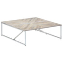 Couchtisch 110X110X36 Cm Massivholz Mango