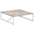 Couchtisch 110X110X36 Cm Massivholz Mango