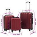 Hartschalen-Trolley-Set 3 Stk. Abs