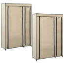 Faltschränke 2 Stk. 110X45X175 Cm Stoff