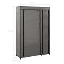 Faltschränke 2 Stk. 110X45X175 Cm Stoff