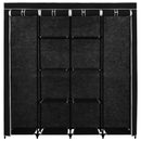 Kleiderschrank Mit 4 Fächern 175 X 45 X 170 Cm