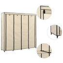 Kleiderschrank Mit 4 Fächern 175 X 45 X 170 Cm