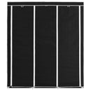 Kleiderschrank Mit Fächern Stangen 150X45X175Cm Stoff