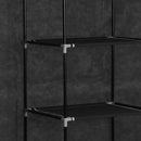 Kleiderschrank Mit Fächern Stangen 150X45X175Cm Stoff