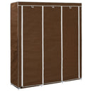 Kleiderschrank Mit Fächern Stangen 150X45X175Cm Stoff