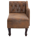 Chaiselongue Wildleder-Optik