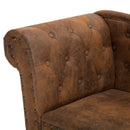 Chaiselongue Wildleder-Optik