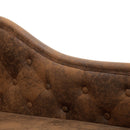 Chaiselongue Wildleder-Optik