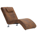 Chaiselongue Mit Kissen Wildleder-Optik