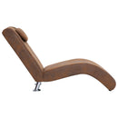 Chaiselongue Mit Kissen Wildleder-Optik