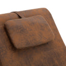 Chaiselongue Mit Kissen Wildleder-Optik