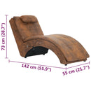 Massage Chaiselongue Mit Kissen Wildleder-Optik