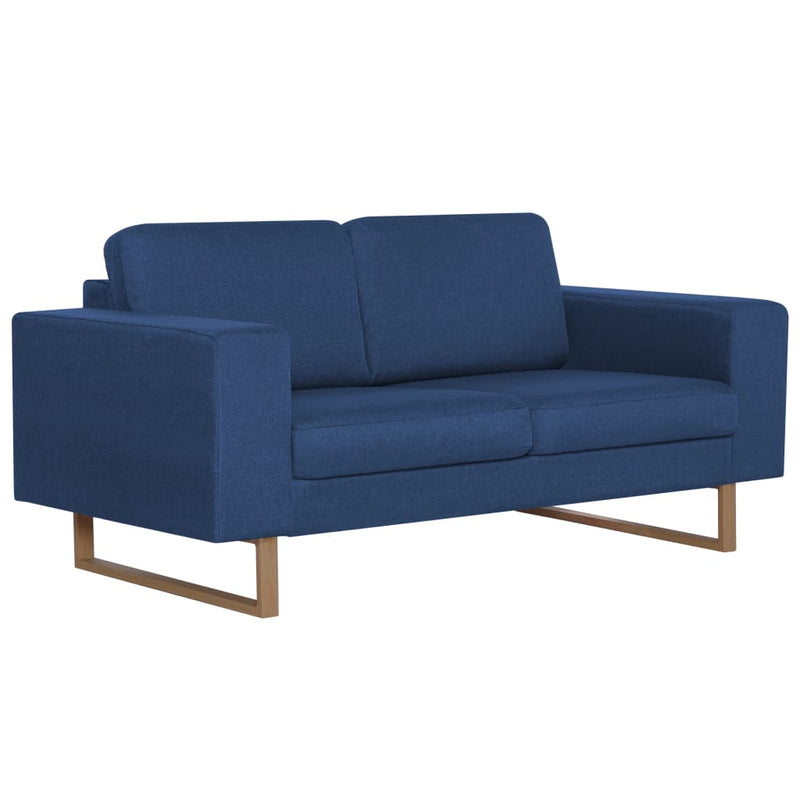 2-Sitzer-Sofa Stoff Blau