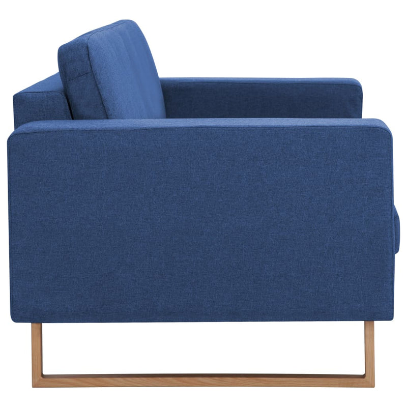 2-Sitzer-Sofa Stoff Blau